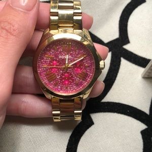 Pink fossil Watch